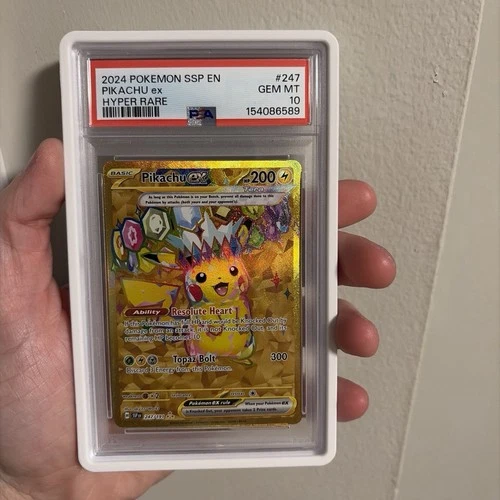 Pokemon - Pikachu EX 247/191 - Surging Sparks Hyper Rare 247 - PSA 10 - Gem Mint