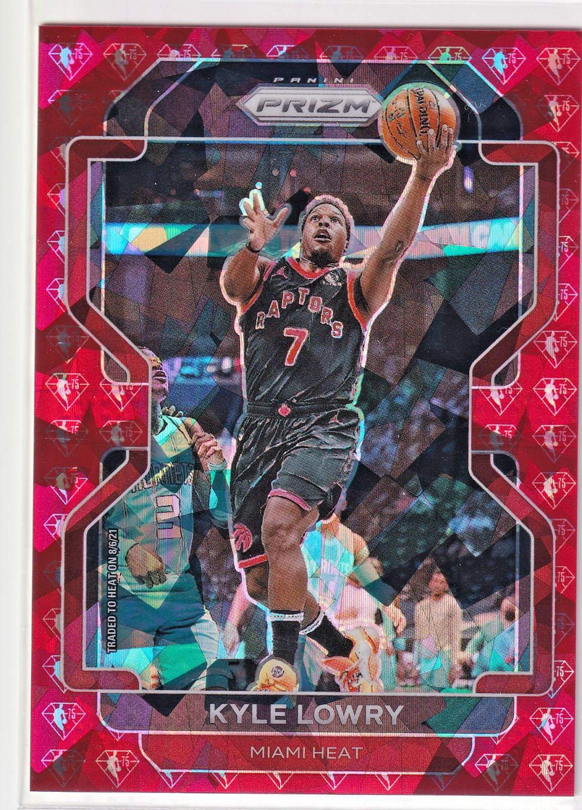 2021-22 Panini Prizm - Kyle Lowry #31 75th Anniversary Prizm 53/75 Heat Raptors