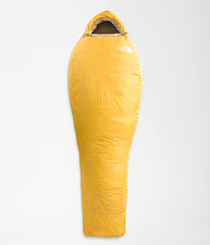 The North Face Trail Lite Down 35° Sleeping Bag Long RH Yellow Khaki MSRP $210