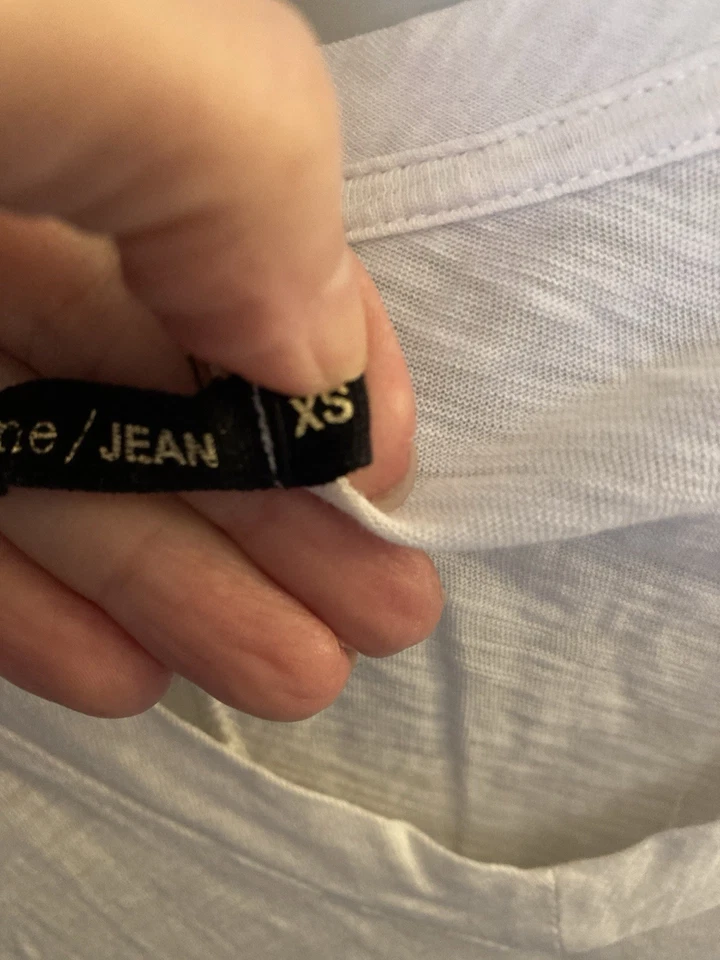 Pre-loved Rag & Bone Tshirt Xs Weiss Lässig V - Bild 3 von 4
