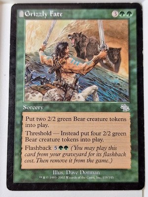 Grizzly Fate - Judgment - Magic the Gathering MTG Nice!