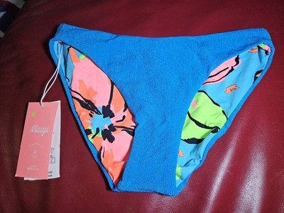 Maaji Sublimity Classic Bikini Bottom - Ocean BlueS Small NWT $64 Reversible