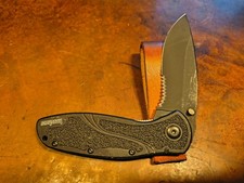 1670BLKST KERSHAW BLUR pocket knife spring assist Ken Onion design, Black