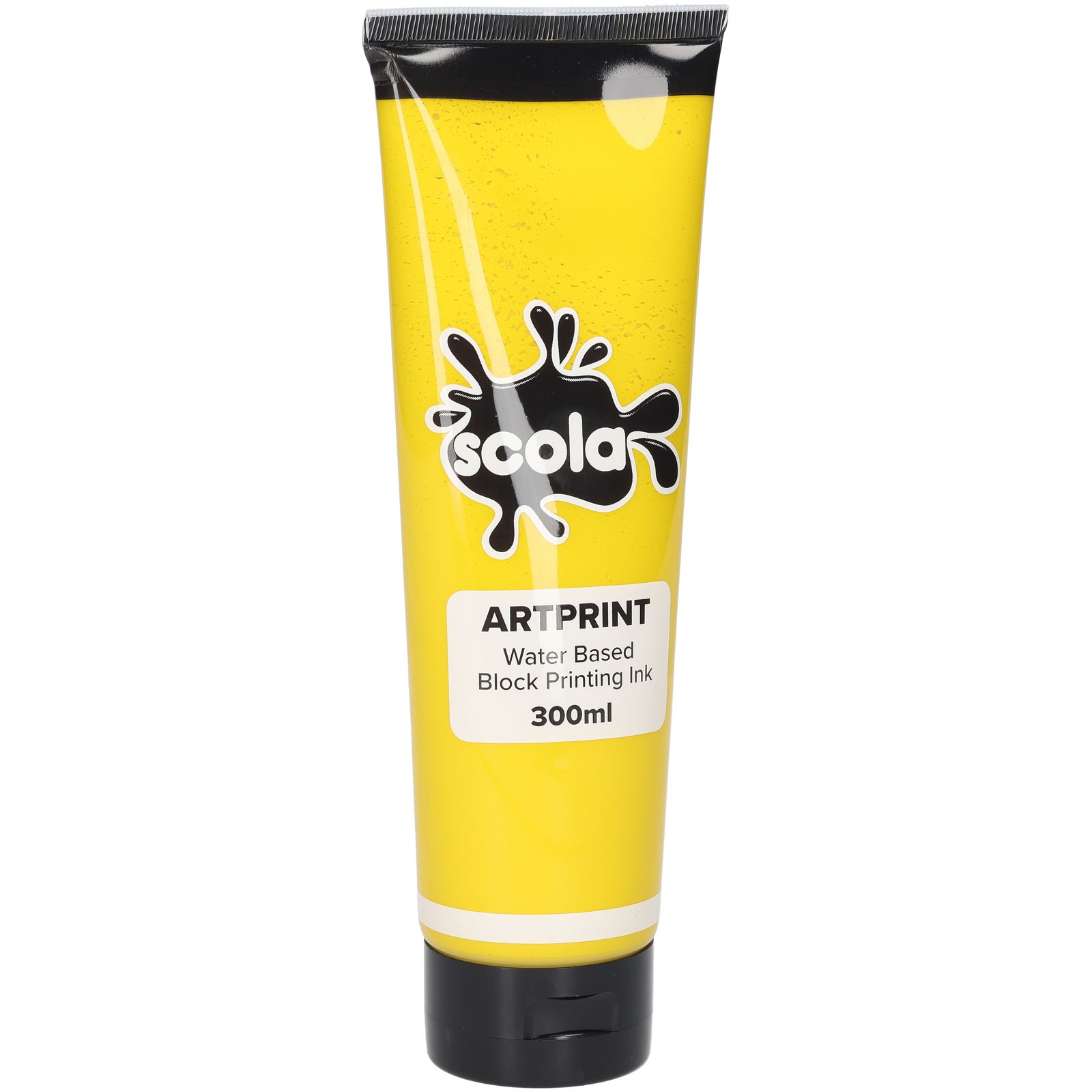 Scola BPW300/21 Block/Lino Printing Ink 300ml Solids Bright Yellow