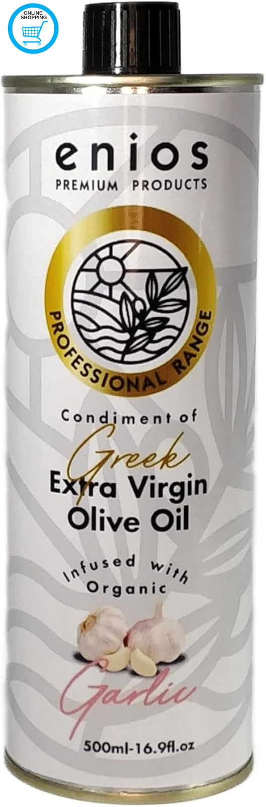 Garlic Infused Greek Extra Virgin Olive Oil 500Ml. 100% Natural. No Flavourings.