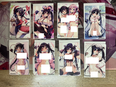Ayuma Sayu Anime Stickers for the Suica card fanza lottery 8 set (8 pieces)