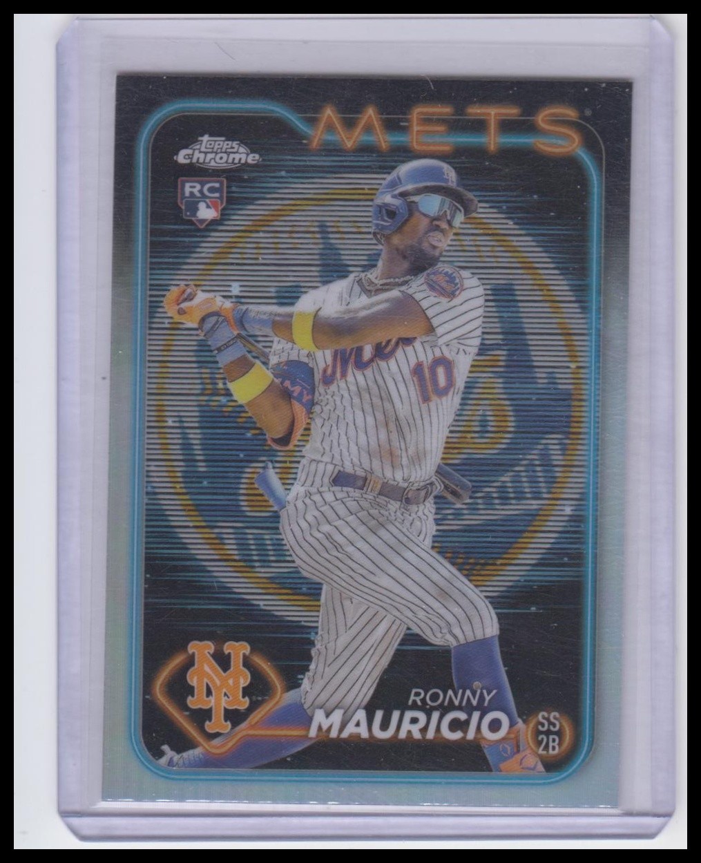 2024 Topps Chrome #28 Ronny Mauricio Lightboard Logo Refractors