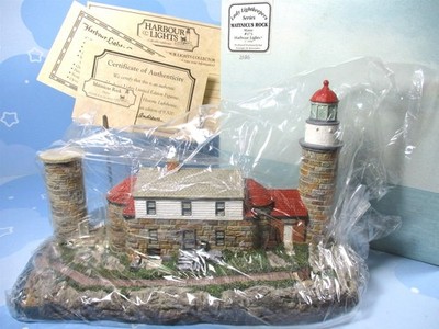 Harbour Lights Matinicus Rock Maine HL173 #2586 Lighthouse Figurine In Box