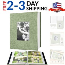 200-Pocket Photo Album 4x6 - Slip-In Picture Album with Linen Cover  Display...