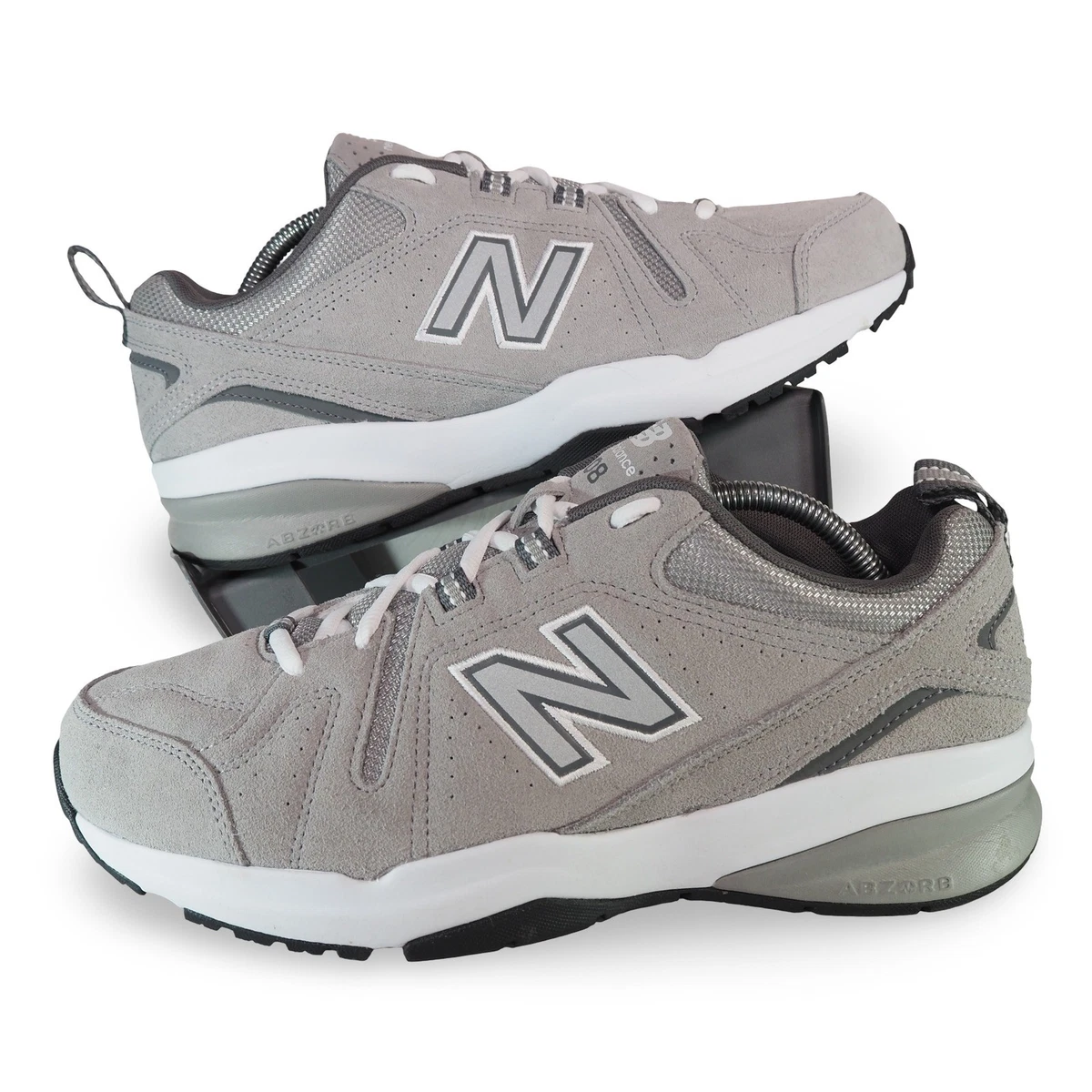 New Balance 608 v5 Mens 13 4E Extra Wide Grey Suede Training Shoes MX608UG5 New Balance Mens 608 V5 MX608UG5 Gray Casual Shoes Sneakers  main image 2