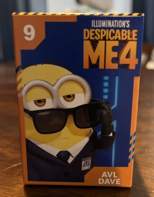 2024 DESPICABLE ME 4 Minion Figure McDonald Happy Meal Toy - #9 AVL Dave