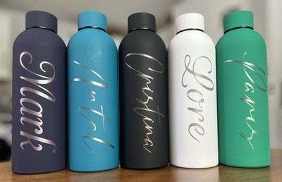 Trinkflasche mit Gravur   Personalisierter Becher   Geburtstagsgeschenk   Namensflasche