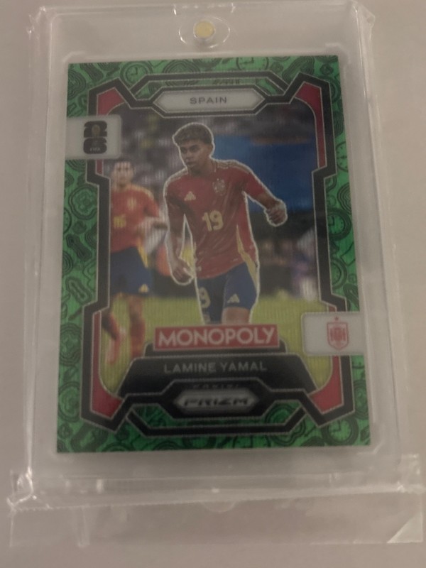 2026 FIFA LAMINE YAMAL SP GREEN WAVE FOUR CORNERS MONOPOLY PRIZM SPAIN WORLD CUP