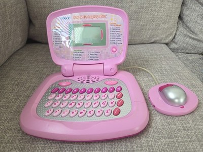 VTech Tote & Go Laptop Plus Kids Learning Toy 30 Activities Pink Works Great!
