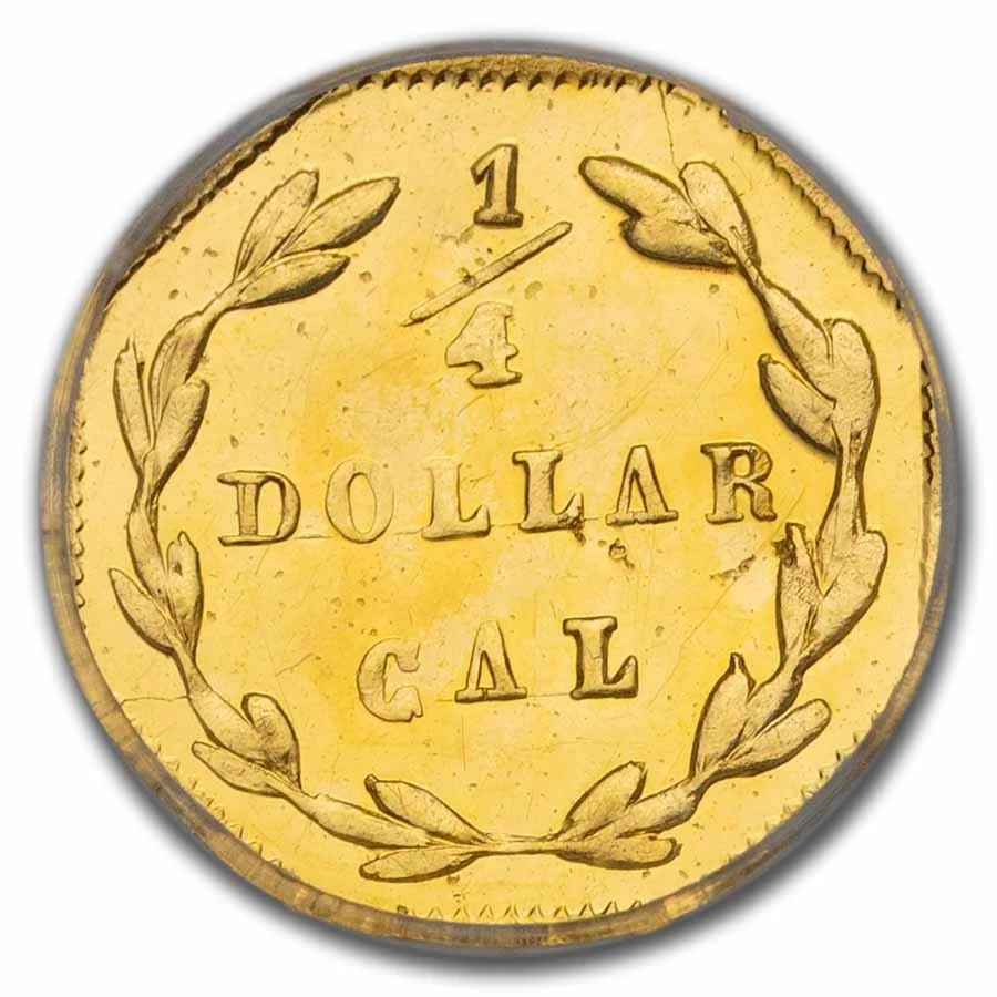 1871 Liberty Octagonal 25 Cent Gold MS-63 PL NGC (BG-765) - Image 3 of 3