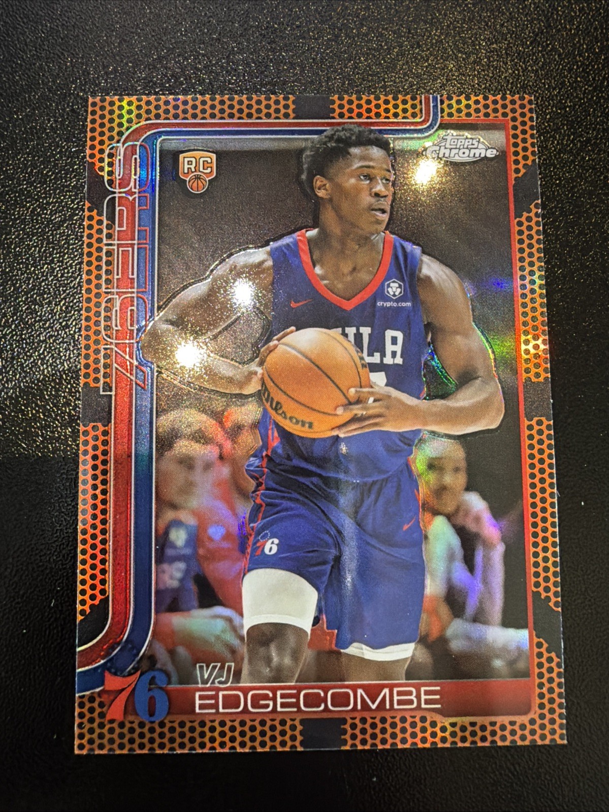 2025-26 Topps Chrome VJ Edgecombe #253 Basketball Refractor (RC)