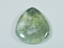 80Cts. Lodolite Garden Quartz Pear Crystal Cabochon pietra preziosa sfusa...