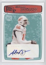 2008 Topps Rookie Progression Red 440/999 Adarius Bowman #166 Auto 0k0