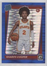 2021-22 Panini Donruss Optic Rated Rookie Blue Pulsar Prizm Sharife Cooper 12ql