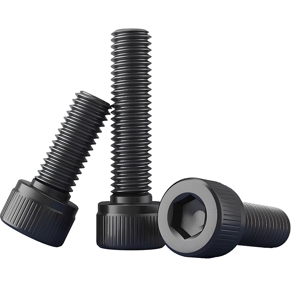 M10 x 1mm/1.25mm Fine Pitch Black Allen Bolt Socket Cap Screws High Tensile 12.9