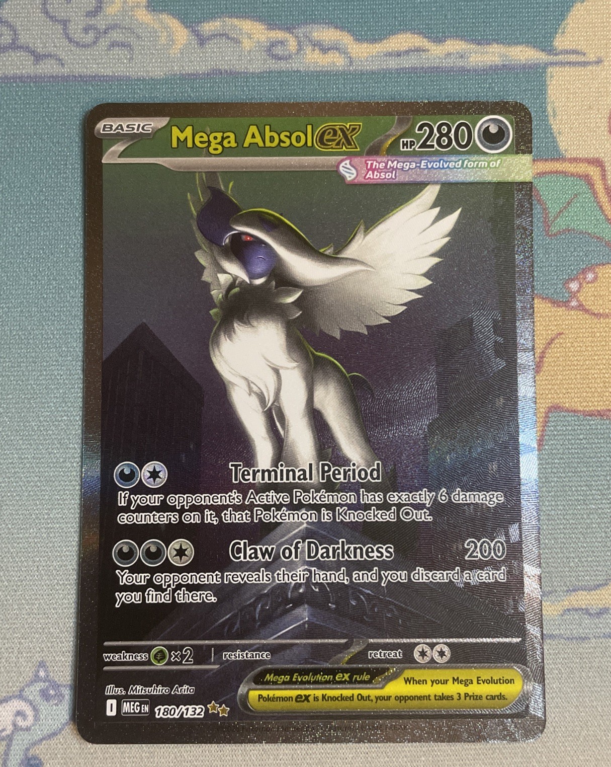 Pokémon Mega Absol Ex 180/132 - SAR Pokemon Mega Evolution - PACK FRESH NM