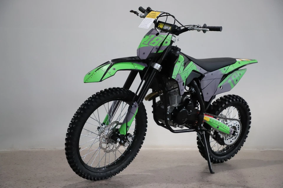 250CC bigfoot Electric & Kick Start DIRT TRAIL PIT MOTOR 2 WHEELS PRO BIKE GREEN - image 4 of 4