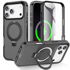For iPhone 16 17 Pro Max/Air/16 Pro Magnetic Case with Built-in Screen Protector