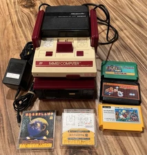 Nintendo Famicom Disk System Famicom Console AV MOD Bundle US Seller w/ Games