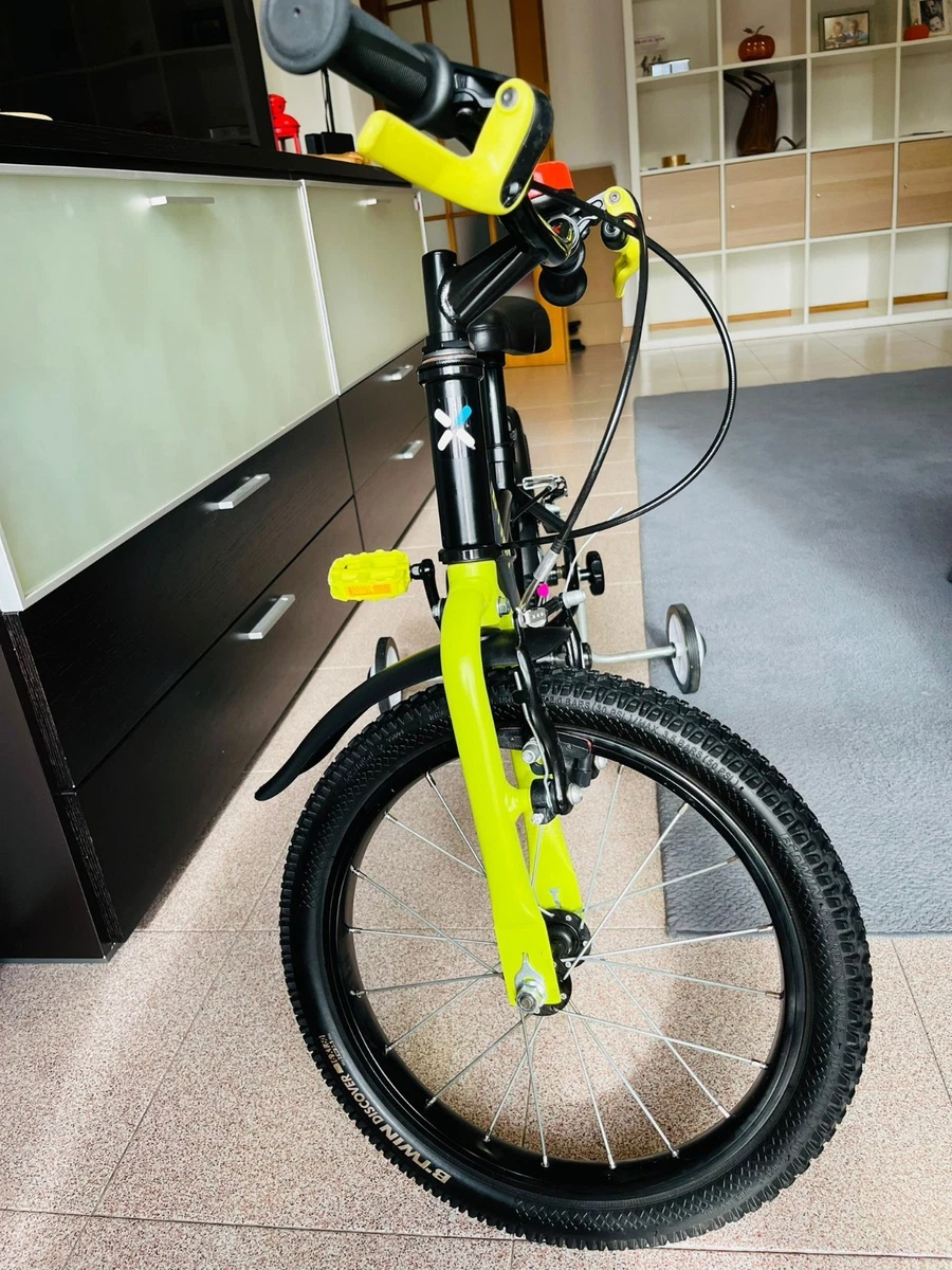 Vélo Enfant Btwin 500 DOCTOGIRL 16 Pouces – 4-6 Ans, Blanc, état Excellent