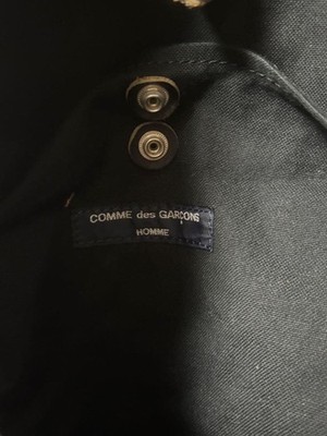 Comme Des Garcons Navy Canvas/synthetic leather Backpack Made in