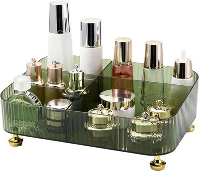 Makeup Organizer Countertop for Vanity, 5 Slots Makeup Brush Holder Organizer