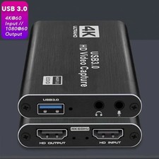 4K Audio Video Capture Card USB 3.0 HDMI Video Capture Device Full HD Recording