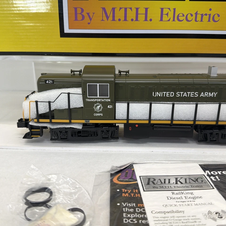 MTH RailKing 30-20815-1 Ejército de Estados Unidos RS-3 Motor Diesel PS.3 Calibre O Nuevo #421 Foto 4 de 4