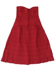GLAMOURÖSES Damen Trägerloses Kleid UK 4 XS...