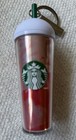 2025 Starbucks Surprise Cold Cup Strawberry Frappuccino Keychain — photo 1