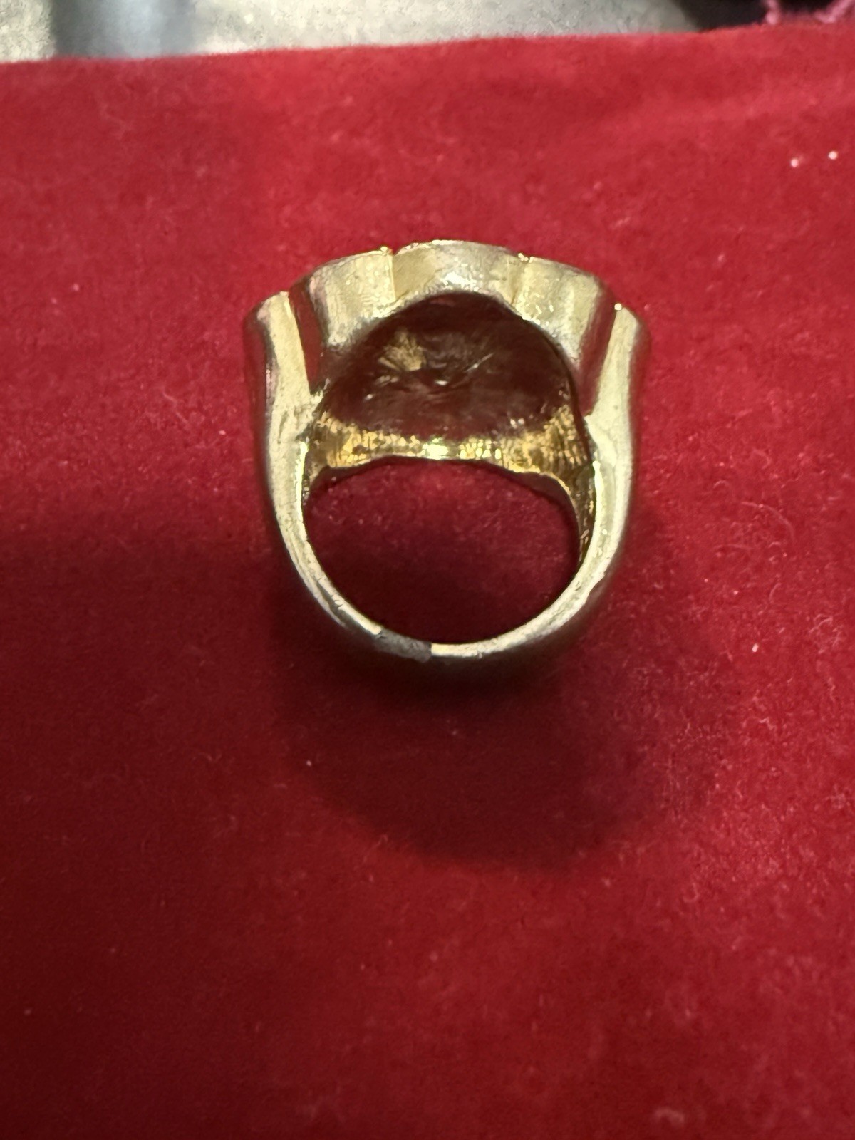 Statement Cocktail Ring – Turquoise-Colored Caboc… - image 6