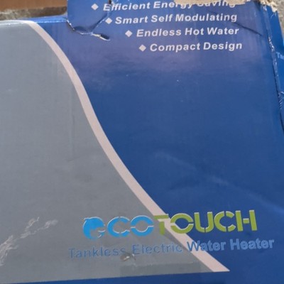 ECOTOUCH ECO65 Tankless Electric Water Heater 240V 6.5kW Digital Compact