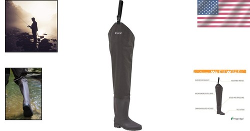 Men's Rana II Waterproof Hip Waders with Adjustable Web Belt & Quick Release - Picture 2 of 7