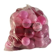 75 Pink Ball Pit Balls- Varying Shades And Sizes