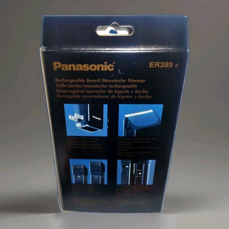 Aparador elétrico recarregável Panasonic ER389 pessoal barba bigode masculino - Imagem 2 de 2
