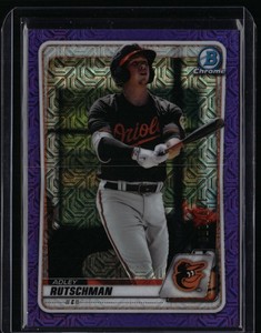 2020 Bowman #BCP-50 Adley Rutschman Chrome Prospects Mojo Purple Base #/250
