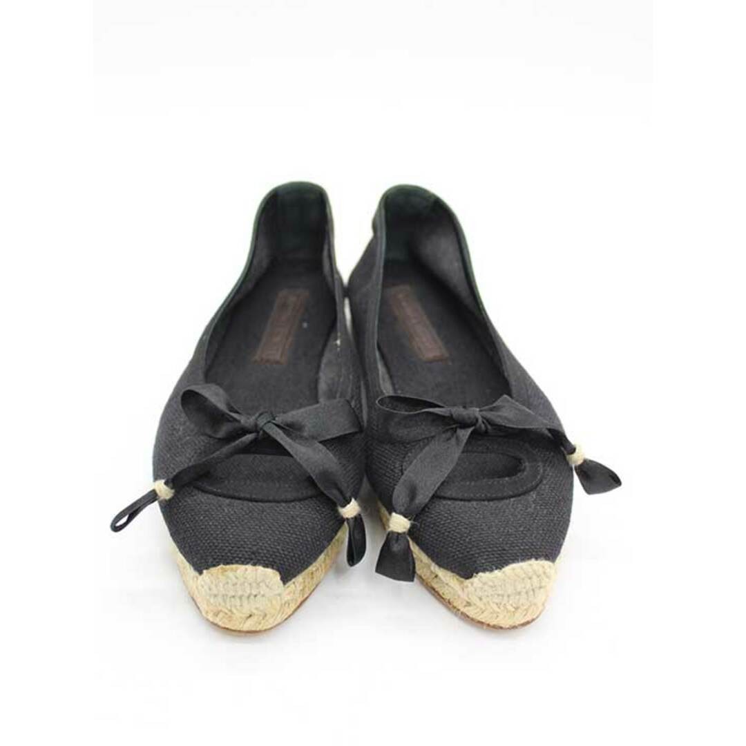 BOTTEGA VENETA Ribbon Espadrilles 35 Women's Black New Arrival † Used KIDS-0 thumbnail 2