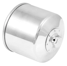 K&N KN-172C Oil Filter Chrome, Spin-On, 17mm Nut, Bypass Valve, M16x1.5, 1yr War