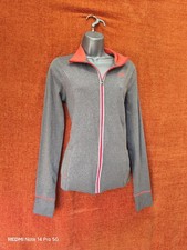 Abercrombie & Fitch Women's L Grey Coral Full Zip Hoodie Soft Performance Slim