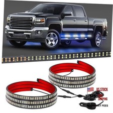 2 Pack 70-inch Running Board Lights 864 Led Strobe Light Strip Bluewhite 2 Pack 70-inch Running Board Lights 864 Led Strobe Light Strip Bluewhite