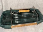 Longaberger Household Caddy Basket with Metal Handles Plastic Protector Liner — photo 2