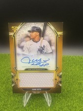 2024 Topps Triple Threads Juan Soto Auto Single Jumbo Jersey Gold /25 Yankees
