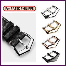 Watch Band Metal Buckle For PATEK PHILIPPE 16mm 18mm Leather Silicone Nylon