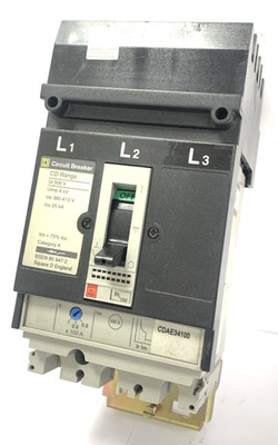Square D 100Amp dreipoliger MCCB CDAE34100 Leitungsschutzschalter 25kA 80/100Amp i-Line