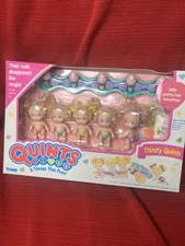 QUINTS Tyco Thirsty Quint Tiny Baby 5 Doll Bottle Set Vintage NEW SEALED IN BOX